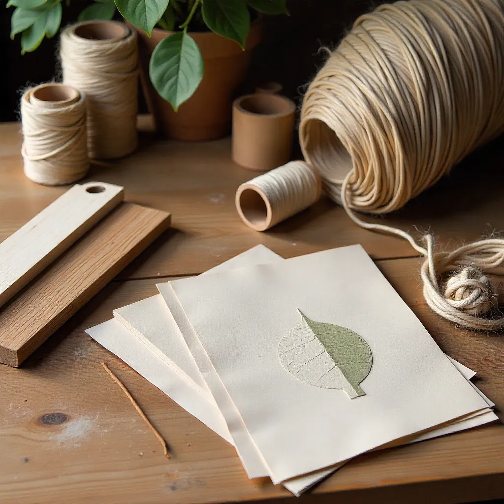 Recycled paper and cardboard materials